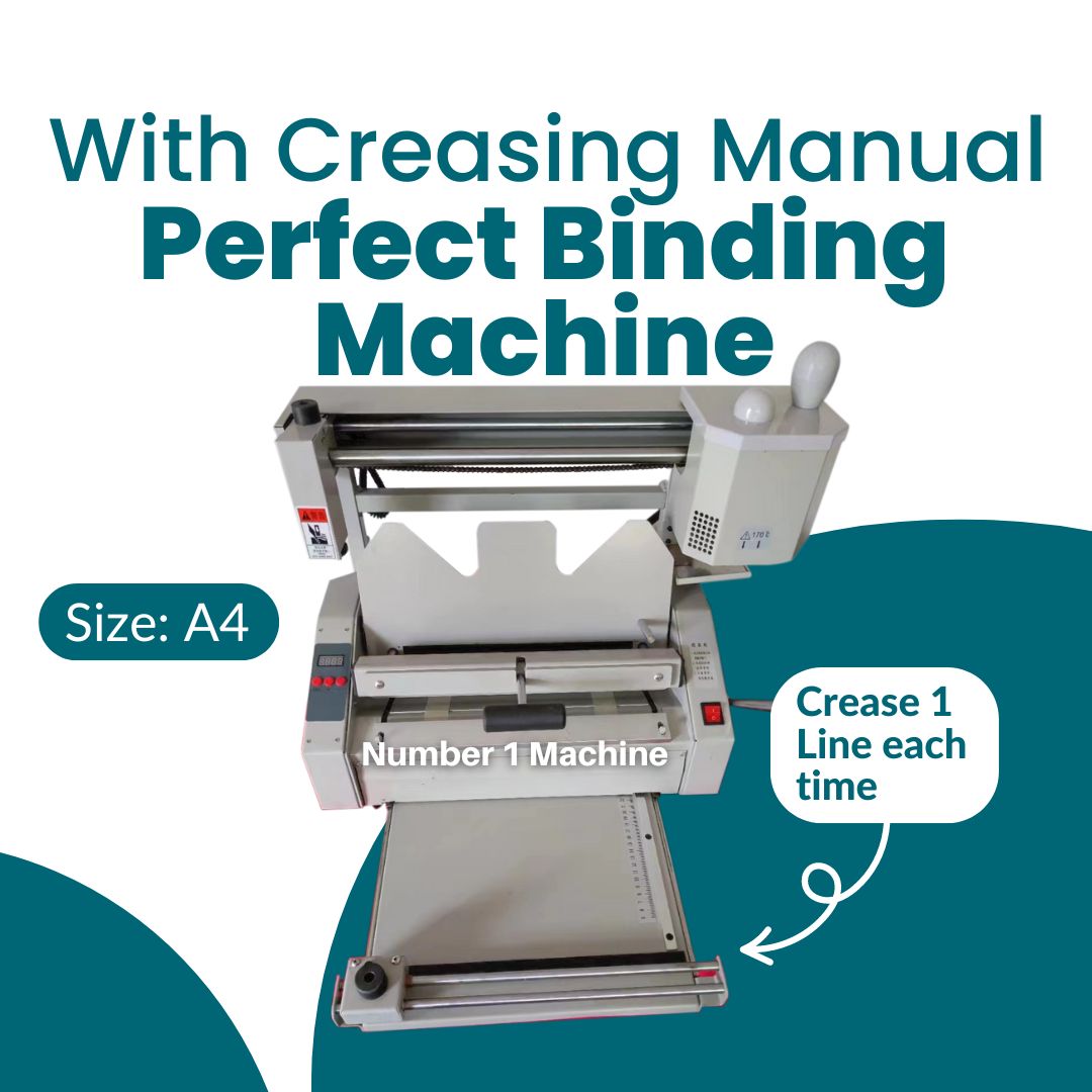 With Creasing Manual Perfect Binding Machine