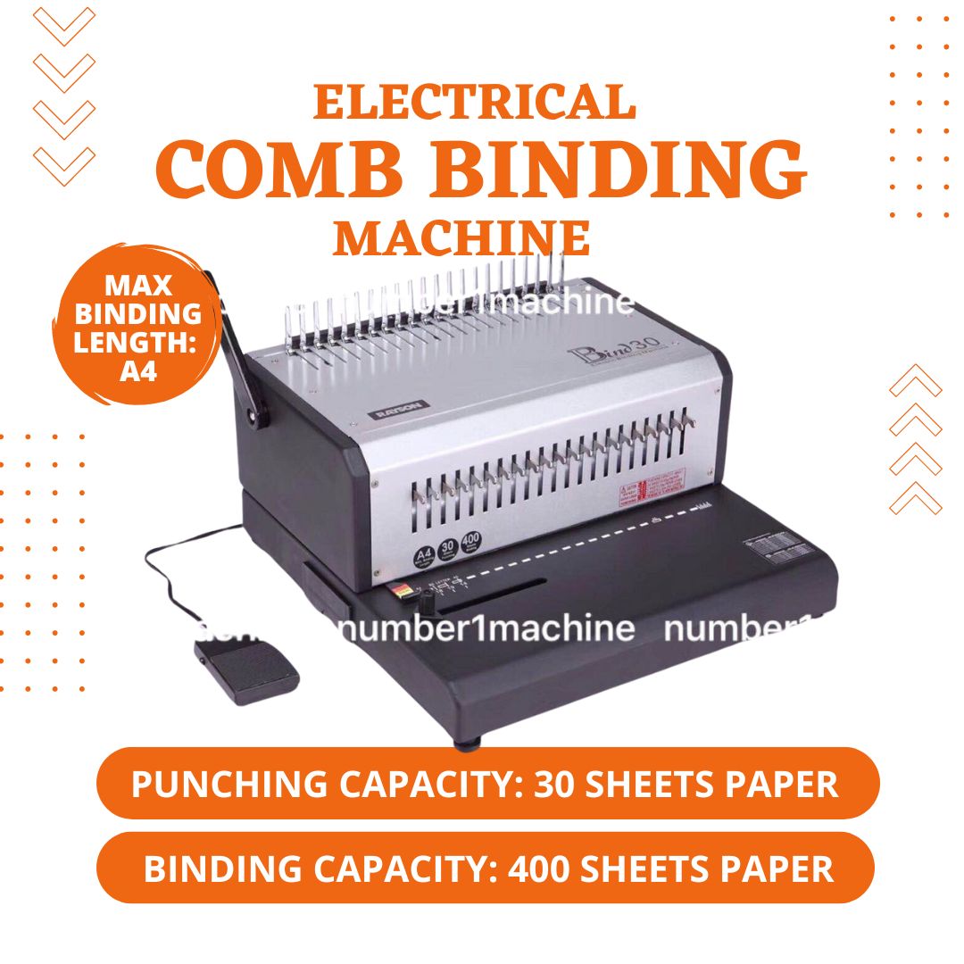 Electrical Comb Binding Machine